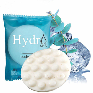 OEM 140g lait de chèvre huile essentielle hydratant blanchissant fait à la main hôtel cadeau visage nettoyage savon de bain - Product Image 1