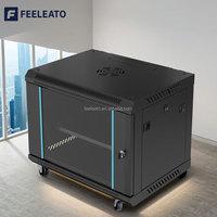 Armoire murale de serveur de centre de données de 19 pouces de qualité supérieure, en acier laminé à froid SPCC, revêtement poudré, 530*400mm, pour réseau