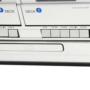 Système audio tourne-disque rétro moderne à succès avec haut-parleurs stéréo, <span class=keywords><strong>convertisseur</strong></span> <span class=keywords><strong>vinyle</strong></span> en MP3, lecteur CD/cassette/radio - Product Image 5