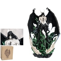 Figura Coleccionable de PVC de la Serie Studio: Modelo Little Crow con Cabeza de Toro Furioso y Alas Negras, Decoración para el Hogar
