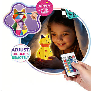 <span class=keywords><strong>Kit</strong></span> <span class=keywords><strong>de</strong></span> Lámpara Nocturna <span class=keywords><strong>de</strong></span> Dinosaurio Pintada a Mano AiJH, Manualidades DIY, Lámpara Nocturna Recargable <span class=keywords><strong>de</strong></span> Plástico con Diseño <span class=keywords><strong>de</strong></span> Luna Dibujada a Mano - Product Image 2