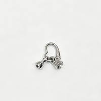 Vente Flash : Fermoir Cœur en Laiton de Haute Qualité, Connecteur Métallique Plaqué Rhodium, Apprêts de Bijoux Faits Main DIY pour Femmes
