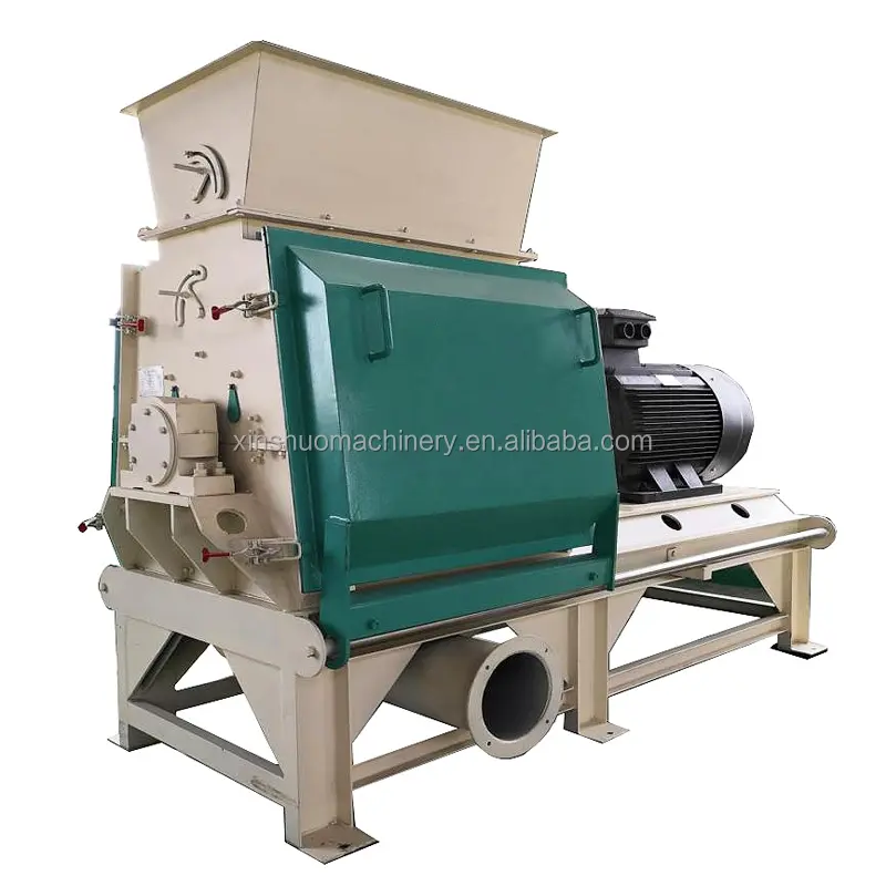 Xs Elektromotor/Dieselmotor Hout Pallet Crusher Machine Houtsnip Crusher Shredder Machine Hamermolen Hout Crusher