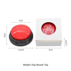Bouton <span class=keywords><strong>de</strong></span> communication en plastique pour animaux <span class=keywords><strong>de</strong></span> compagnie Jouet <span class=keywords><strong>de</strong></span> formation <span class=keywords><strong>Chien</strong></span> Boîte <span class=keywords><strong>de</strong></span> son avec enregistrement vocal - Product Image 5