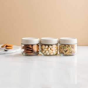 Tarro <span class=keywords><strong>de</strong></span> vidrio <span class=keywords><strong>de</strong></span> diseño minimalista <span class=keywords><strong>de</strong></span> 230ml con tapa <span class=keywords><strong>de</strong></span> silicona <span class=keywords><strong>para</strong></span> tarro <span class=keywords><strong>de</strong></span> vidrio roscado Candy Buffet - Product Image 3
