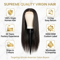 Perruques Lace Front Cheveux Humains Kinky Curly Pré-Pluckées avec Baby Hair, Sans Chute, Qualité Supérieure, 32 et 30 Pouces