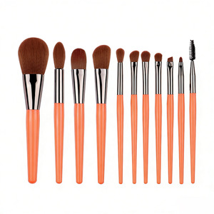 Cangzhou Makeup <b>Brush</b> Set 11 Piece Synthetic Hair <b>Round</b> Handle Foundation <b>Brushes</b> for Beginners - Product Image 5