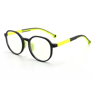 New Transparent TR90 nose pad soft kiddies anti bluelight oculos leitura anti luz azul girls infantil students eyeglasses frames