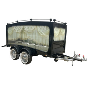 Best Price Black Towable Funeral Hearse Manufacturer Hearse Wholesale Price Funeral <b>Trailer</b> - Product Image 1