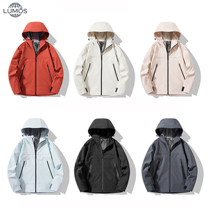 Chaqueta Impermeable de Forro Polar con Capucha, Gruesa, Ecológica, Transpirable, de Secado Rápido, con Forro de Grafeno, Cortavientos, con Cierre de Cremallera, de Poliéster - Product Image 1