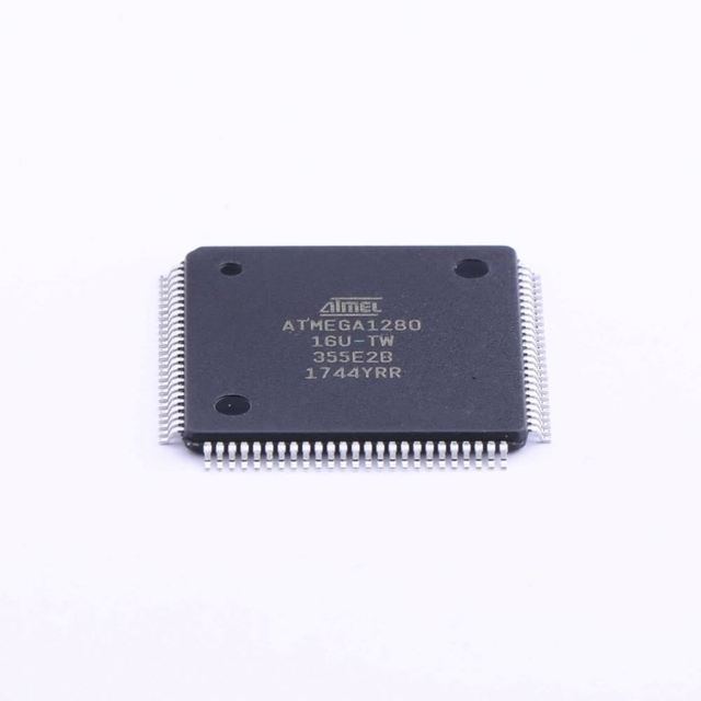 NEW and Original MCU 8-Bit ATmega AVR RISC 128KB Flash 3.3V/5V 100-Pin TQFP - Trays Microchip ATMEGA1280-16AU