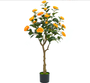 Planta Artificial de Camelia Verde con Follaje de PE Resistente a los Rayos UV, Altura Personalizada, Ecológica, Ignífuga, con una Vida Útil de 10 Años - Product Image 5