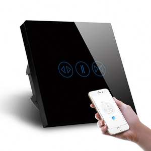 Interrupteur de rideau électrique mural tactile pour système de maison intelligente et gradateur de contrôle à domicile Wifi Alexa et google - Product Image 3