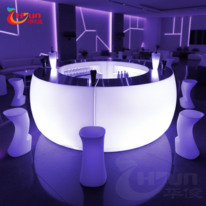 Meja <span class=keywords><strong>Bar</strong></span> Portabel Plastik LED/Lemari <span class=keywords><strong>Bar</strong></span> Mobile LED Modern Tahan Air untuk Dijual - Product Image 2