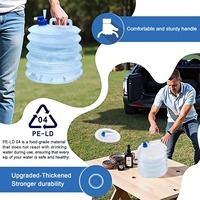 Conteneur d'eau pliable portable en gros pour l'extérieur, 10 L, porte-eau pliable, sans danger pour les aliments, pour le sport, le camping, la randonnée, le stockage