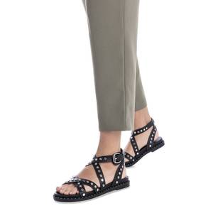 Carmela Women's <b>Flat</b> Sandal Black 38 Studs Ankle Strap - Product Image 5