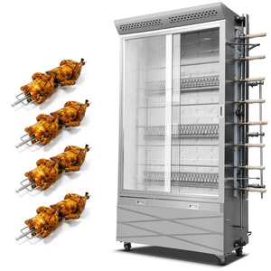 Horno de pollo de gas automático comercial vertical Horno rotatorio de pollo de estilo Orleans Horno para asar patos - Product Image 6