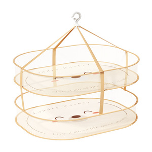Foldable Clothes Drying <b>Basket</b> Large Capacity Multi Layer Hook Type For Wool Sweaters Home Use - Product Image 1