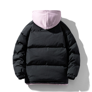 Chaqueta acolchada con capucha para hombre, de tela <span class=keywords><strong>Oxford</strong></span> en negro/blanco/azul/rosa, fácil de limpiar, cálida y resistente al viento. - Product Image 3