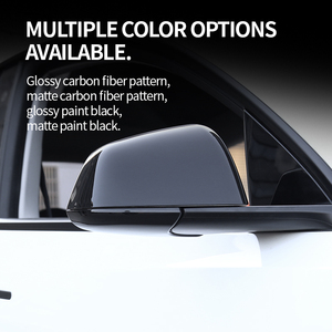 Cubierta de Espejo Retrovisor Lateral de Fibra de Carbono para Automóvil, para Tesla Model 3 Model Y, Accesorios Exteriores para Automóvil, Cubierta de Espejo Retrovisor Lateral ABS - Product Image 2