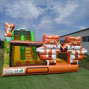 Alquiler de Flamingos Inflables, Compra de Castillo Inflable para Exteriores con Tobogán, Castillo Inflable para Zoológico - Product Image 2