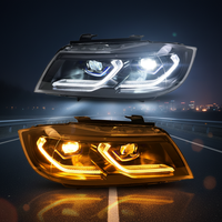 Phares LED compatibles BMW Série 3 2005-2012, mise à niveau vers un nouveau style G avec projecteur matriciel et clignotants dynamiques séquentiels
