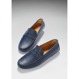 Mocasines Penny Driving, cuero azul marino francés - Product Image 3