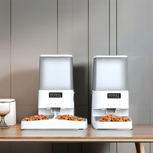 CITICITY Gamelles doubles intelligentes réglables pour animaux de compagnie, avec support, en acier inoxydable, sur table élévatrice automatique - Product Image 3