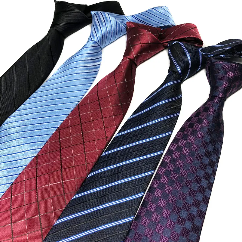 Men Fashion Silk Like Printing Neckties New Bussine Necktie for Men
