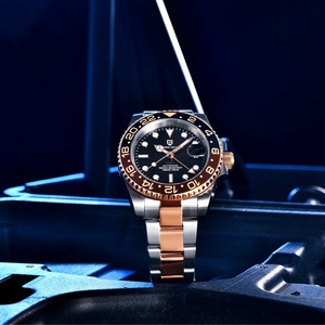 Montre mécanique pour homme PAGANI DESIGN New CN/GUA NH34, luxe, verre saphir, revêtement anti-reflet, acier inoxydable, 10 bars d'étanchéité. - Product Image 5