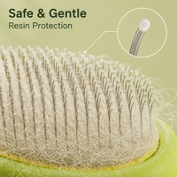 Moufles et rouleaux de toilettage pour animaux de compagnie, à oreilles de lapin, auto-nettoyants, en acier inoxydable, pour l'élimination des poils, le démêlage, le massage et la toilettage, pour chiens et chats, design simple