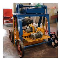 Machine mobile de fabrication de blocs creux (QMY4-45) pour la production de briques en béton et ciment