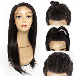 Parrucca per capelli umani Remy brasiliana lunga Super doppia trafilata in vera seta 13*4 13x4 frontale in pizzo HD frontale per donne nere - Product Image 6