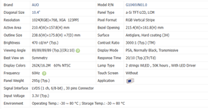 AUO Nuevo Módulo LCD Industrial de 13.3 Pulgadas FHD 1920*1080 400nits Panel LCD para Computadora, Uso Médico e Industrial G133HAN01.1/G133HAN02.0 - Product Image 3