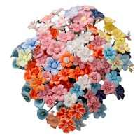 Fleurs en céramique Art Déco faites à la main, branches de fleurs, roses éternelles, ornements colorés mixtes pour nouveau-né