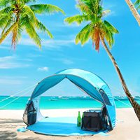 Tente de plage pour 3-4 personnes, parasol de sport, abri solaire instantané, tente pare-soleil, auvent pour bébé, tente de protection, construction gratuite