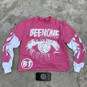 T-shirt décontracté surdimensionné pour homme en polyester/coton à col rond, style streetwear hip-hop, impression numérique, tissu respirant - Product Image 1