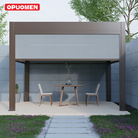 Pergola à lames orientables en aluminium robuste et étanche pour jardin extérieur, fabricant OEM ODM direct