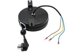 Petit enrouleur de câble rétractable en métal à montage <span class=keywords><strong>mural</strong></span> extérieur enrouleur de rallonge à ressort 12v 2 noyaux pour voiture automobile électrique - Product Image 5