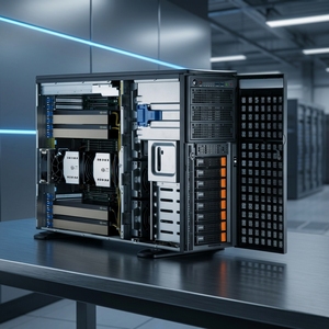Servidor de Alto Rendimiento 4U/Torre SYS-741GE-TNRT DP, Estación de Trabajo Intel con hasta 4 GPU PCIe H100 o <span class=keywords><strong>A100</strong></span> - Product Image 1