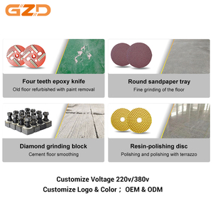 Ponceuse à béton électrique GZD Factory, largeur de travail 350 mm 450 mm, pour préparation et ponçage des sols - Product Image 5