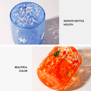 Vaso <span class=keywords><strong>de</strong></span> Vidrio Navideño, Vaso para Jugo, Vaso para Beber, Hecho a Mano, Gran Cantidad, Precio Bajo en Oferta - Product Image 6