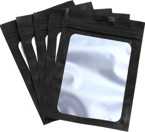 Bolsa de Aluminio Mate con Cierre Autoadhesivo, Negra, para Joyería, Embalaje Electrónico, Almacenamiento de Cámara, Plástico PET Duradero y Reciclable - Product Image 1
