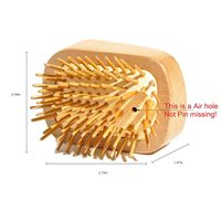 Nouveau Design Airbag peigne antistatique démêlant brosse mini bambou shampooing coussin d'air cuir chevelu Massage peigne maison bambou cheveux beauté Com