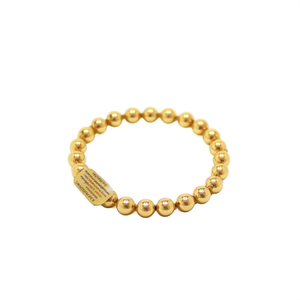 Fashion <b>Beaded</b> <b>Bracelet</b> 316L Stainless Steel PVD <b>Gold</b> Plating Sustainable Resistant - Product Image 2