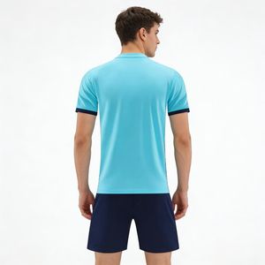 เสื้อฟุตบอลพิมพ์ลายแบบซับลิเมชั่นคุณภาพสูง แห้งเร็ว ระบายอากาศได้ดี สั่งทำโลโก้ทีมได้ตามต้องการ ชุดแข่งขันและฝึกซ้อมสำหรับทุกเพศ - Product Image 6