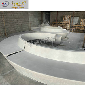 Nueva Banco de Jardín de Piedra Mágica GRC, Diseño Moderno, Tamaño Personalizado, Asiento para Exteriores - Product Image 3