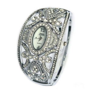 Reloj G&<span class=keywords><strong>D</strong></span> <span class=keywords><strong>518</strong></span> para Mujer, Reloj de Moda Dorado, Reloj de Pulsera para Dama, Correa de Aleación Plateada, Reloj de Cuarzo Femenino - Product Image 6