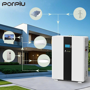 نظام تخزين الطاقة المنزلي PORPIU V 300Ah مثبت على الحائط حزمة بطارية ليثيوم أيون LiFePO4 5120 كيلو واط ساعة - Product Image 1