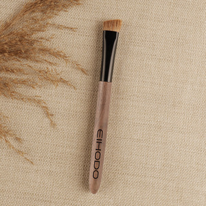 Cangzhou - Cepillo para cejas de pelo animal, mango de madera de 10 mm, cerdas naturales para lápiz de cejas - Product Image 1